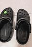 CROCS卡骆驰经典洞洞鞋男鞋一脚蹬女鞋沙滩鞋拖鞋|10001 黑色-001(含智必星) 41 /42(260mm) 实拍图