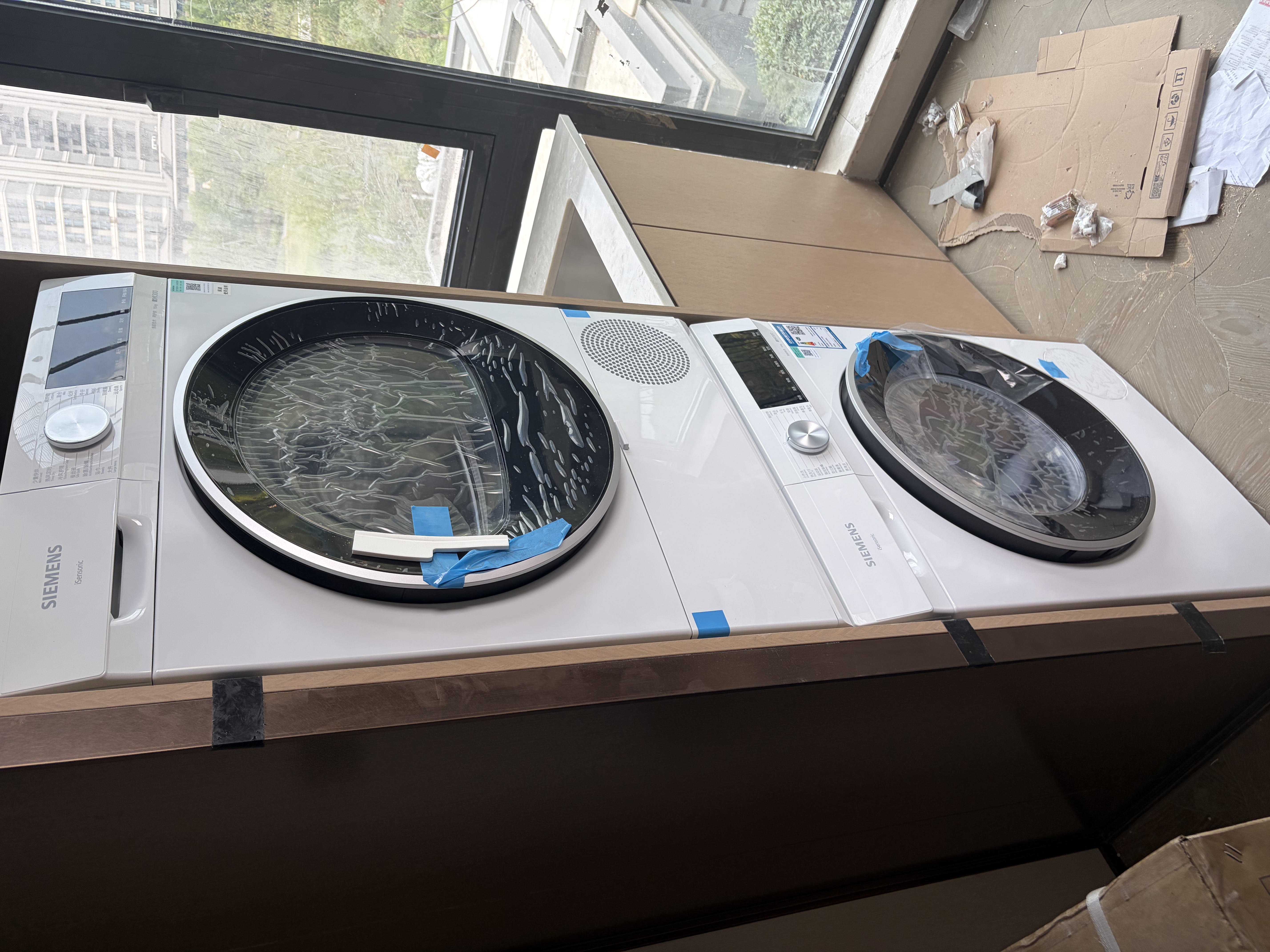 西门子（SIEMENS）iQ300 10+10KG大容量洗烘套装全自动滚筒洗衣机热泵烘干除菌除螨 WG52A100AW+D00W 实拍图
