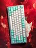 WOB rainy75客制化键盘三模铝坨坨机械键盘cnc电脑无线蓝牙游戏电竞外设雨 星河银-阳极-无光/紫薇轴/钢化玻璃 实拍图