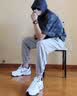 耐克轻便训练鞋秋季健身缓震老爹鞋NIKE AIR MONARCH 4 415445 102白色/金属银/深藏青 40.5 (255mm) 实拍图