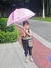 牧萌儿童雨伞宝宝防晒遮阳太阳伞晴雨两用便携直柄伞 粉色公主恐龙 实拍图