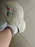 卡骆驰（CROCS）贝拉洞洞鞋沙滩鞋包头女鞋厚底拖鞋|210062 冬日白 -11S（含智必星） 36 (220mm) 37 实拍图