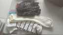 袜子女夏薄款网眼镂空韩系miu里miu气白色中筒花边长款堆堆袜 1双体验装 均码 实拍图