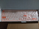 联想（Lenovo）无线蓝牙双模键鼠套装MK28-110 轻薄商务办公无线键盘鼠标套装适用台式机一体机笔记本平板 粉色 实拍图