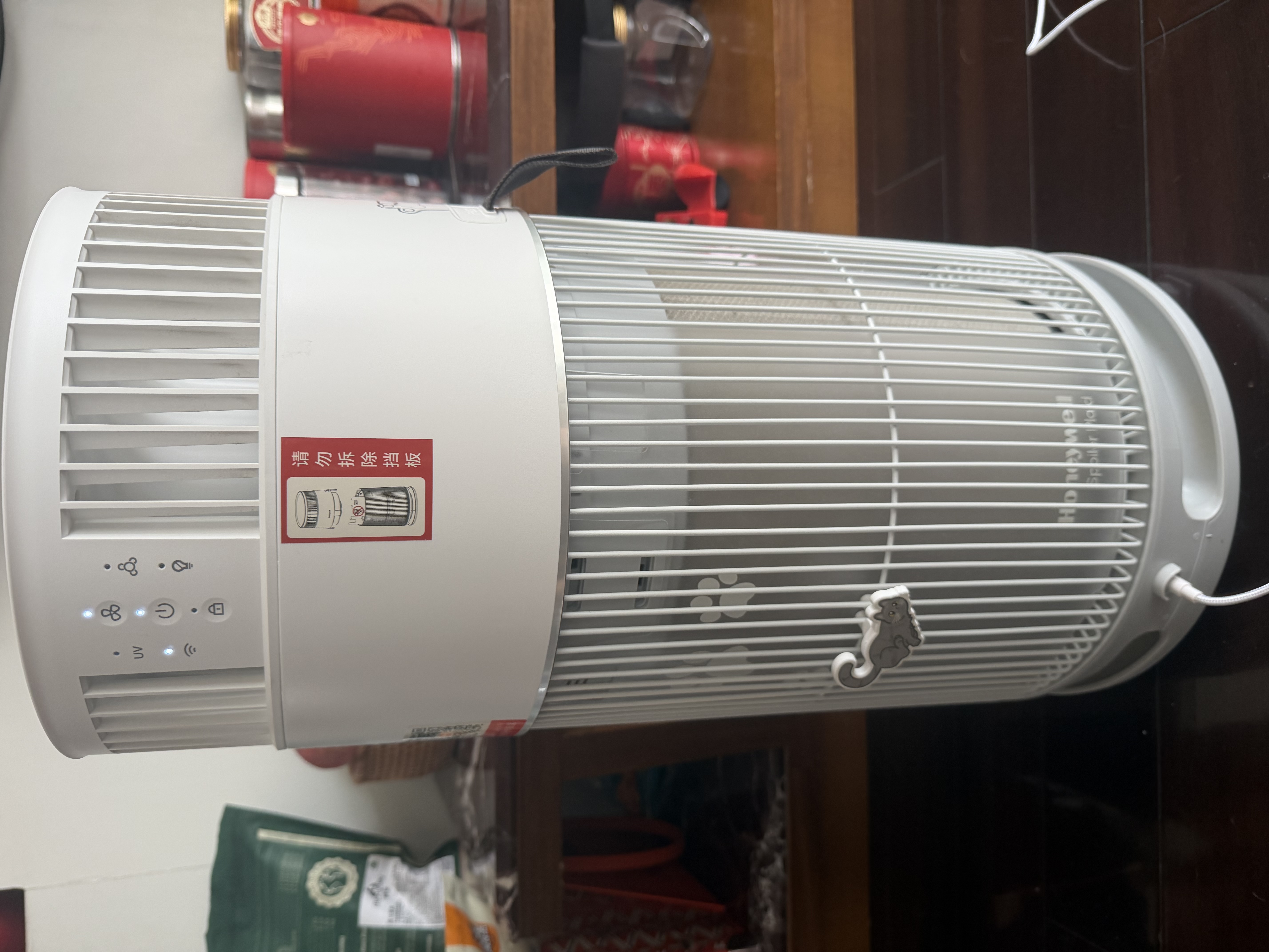 霍尼韦尔（Honeywell）宠物空气净化器吸猫毛除过敏源猫猫搭子 猫毛净化器杀菌消毒除异味KJ360F-C22W 实拍图