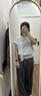 ELLE高级感不规则无袖衬衫女2026夏季新款独特通勤小众休闲衬衣 黑色 M 实拍图