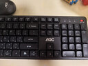 AOC KM460无线蓝牙键盘鼠标套装 键鼠套装 低音按键 防溅洒设计 办公家用 笔记本台式电脑通用 黑色 实拍图