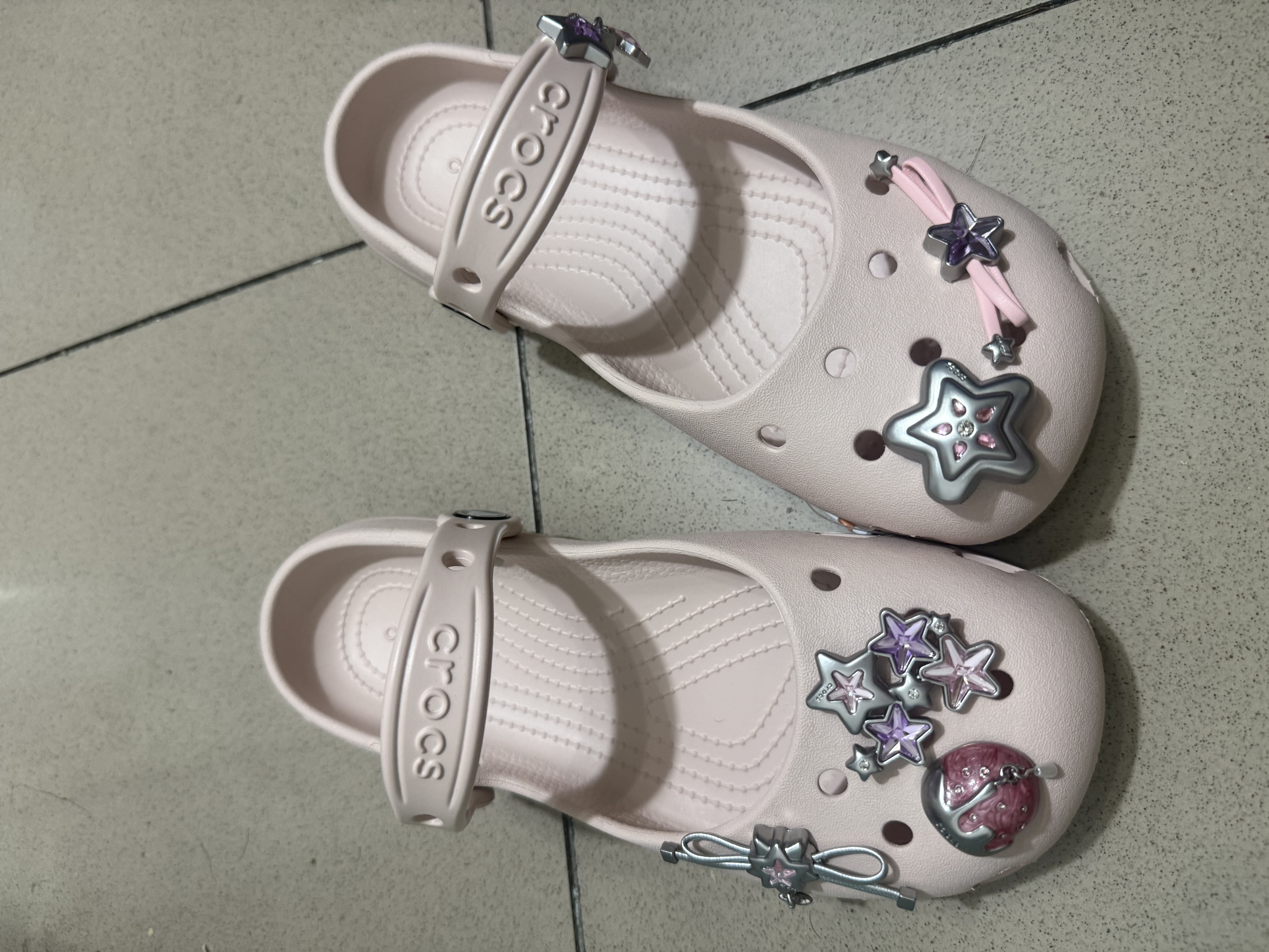 卡骆驰（CROCS）白鹿同款经典芭蕾鞋舒适轻便休闲鞋女鞋|211994 石英粉-6UR 35 (220mm) 实拍图