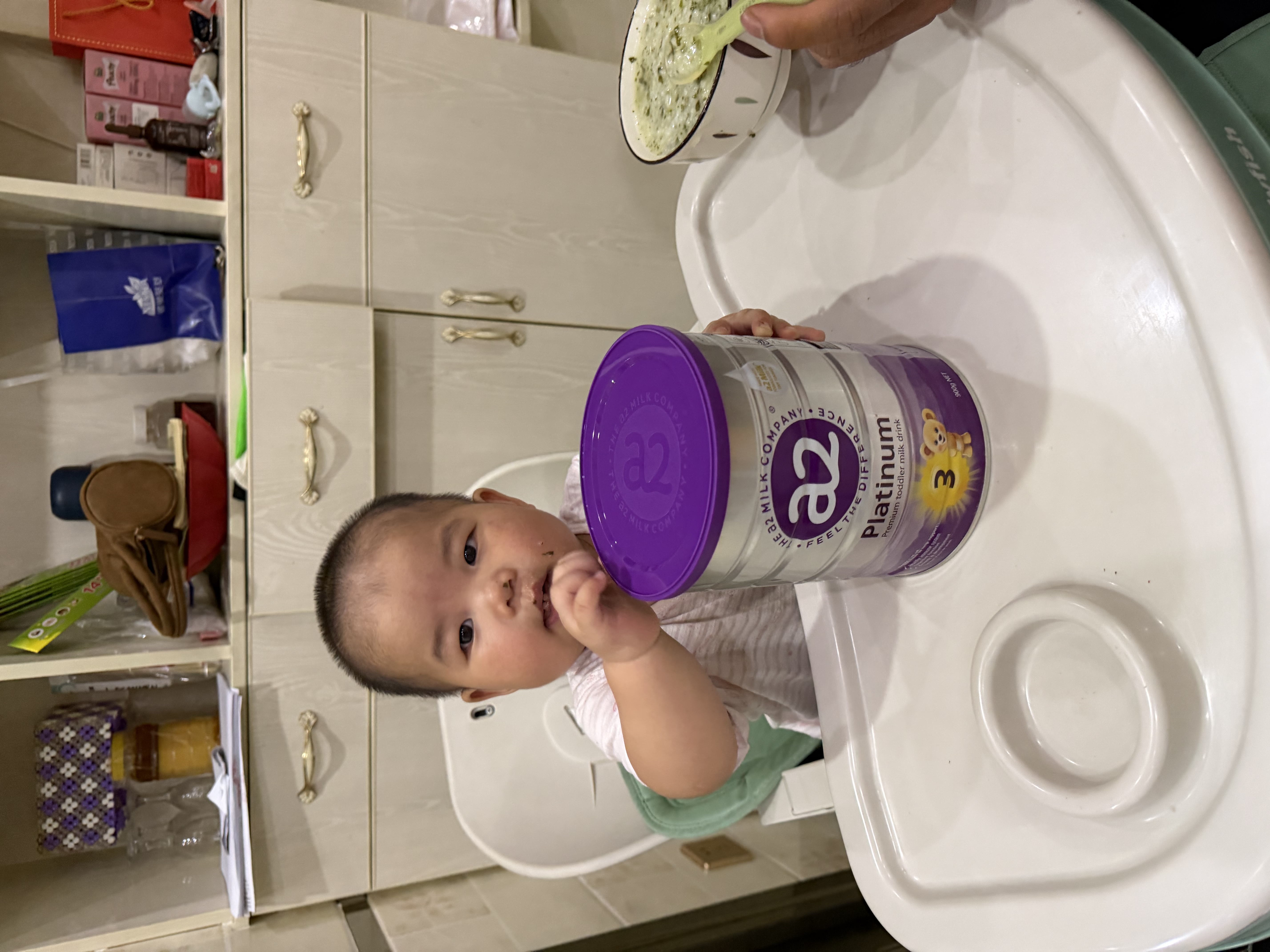 a2奶粉紫白金澳版幼儿配方奶粉3段900g*6罐【批批严检】 实拍图