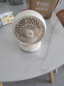 海尔（Haier） 统帅空气循环扇电风扇台扇小风扇涡轮扇家用节能风扇台式壁挂音轻定时摇头办公学生宿舍桌面风扇 【户外学生】充电款LSF-CB101(W) 实拍图
