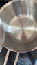 凌丰雅致奶锅不锈钢汤锅奶锅煎锅炒锅小煮锅无涂层辅食锅电磁炉燃气用 奶锅 16cm 实拍图