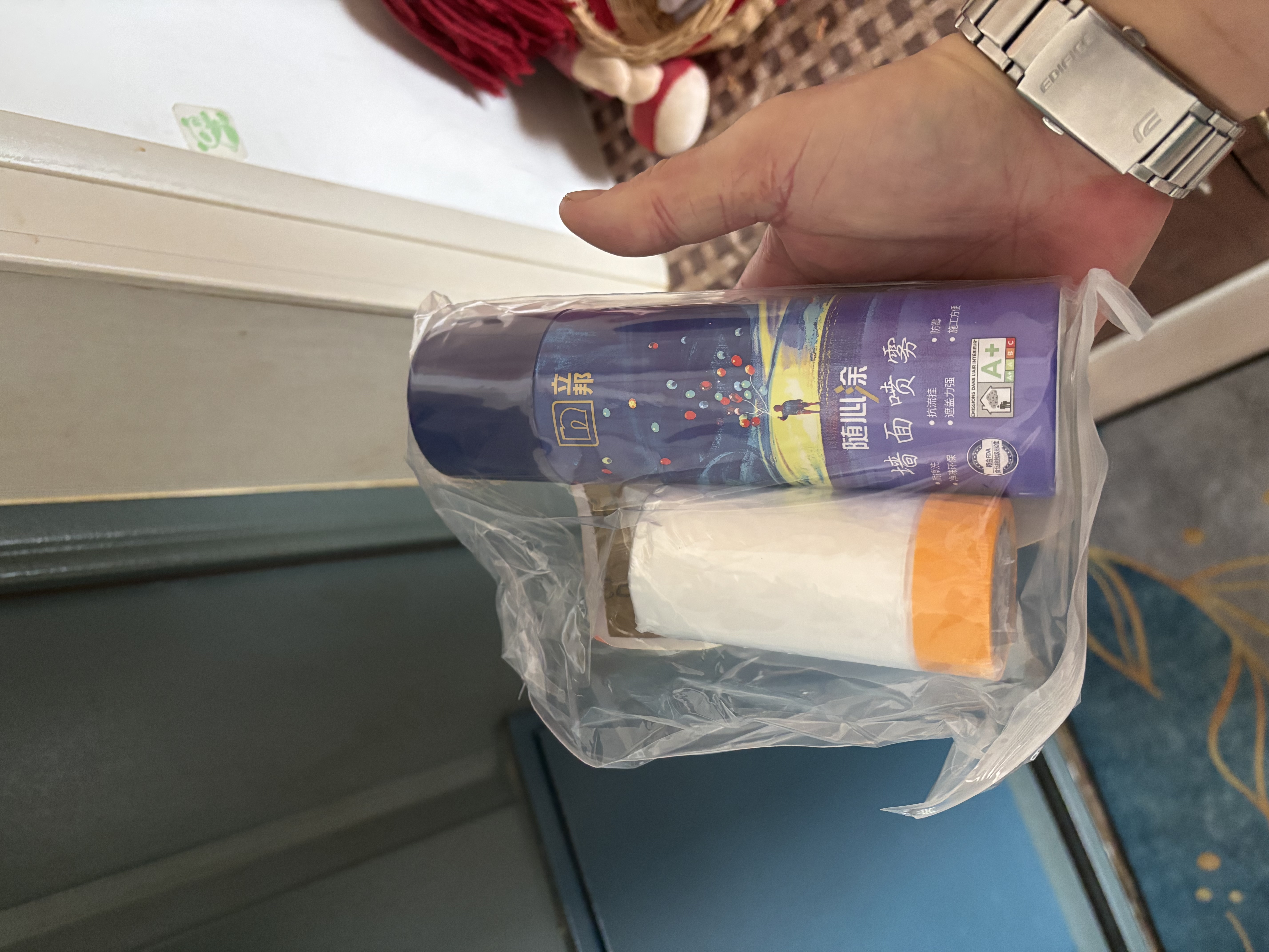 立邦墙面修补膏自喷漆补墙漆膏乳胶漆白墙面壁去污修复油漆腻子220ml 实拍图