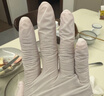 乌斯京一次性手套丁腈手套100只小码橡胶食品级加厚耐用厨房防护丁晴白 实拍图