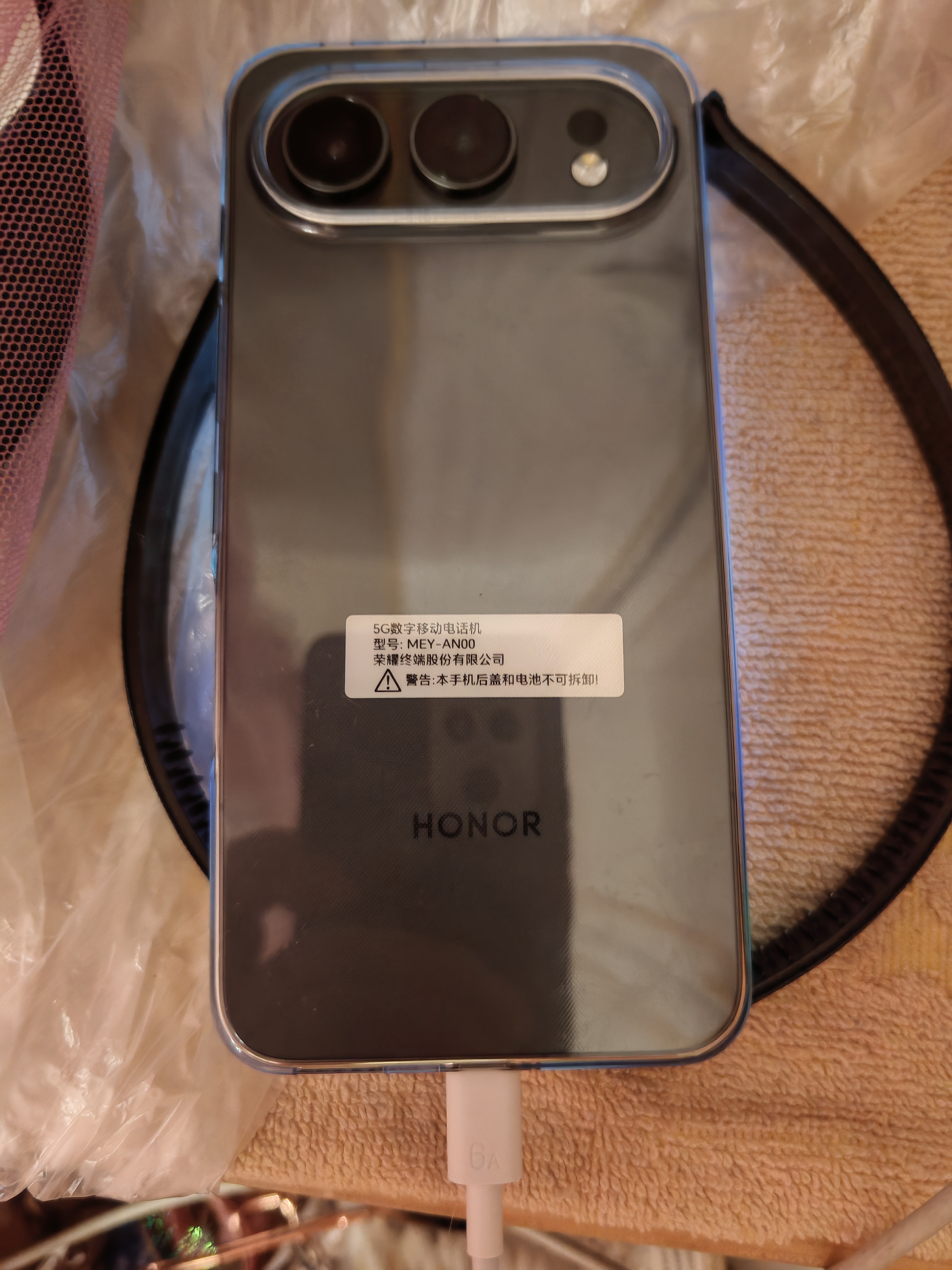荣耀500焕新版 超级标准版 肖战同款 2亿人像全能实况 青海湖电池 5G AI 学生 拍照手机 16+512曜石黑 实拍图