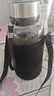 【送杯套】玻璃杯吨吨杯茶水分离杯带茶仓大容量提绳泡茶水杯 吨吨杯 1000ml 实拍图