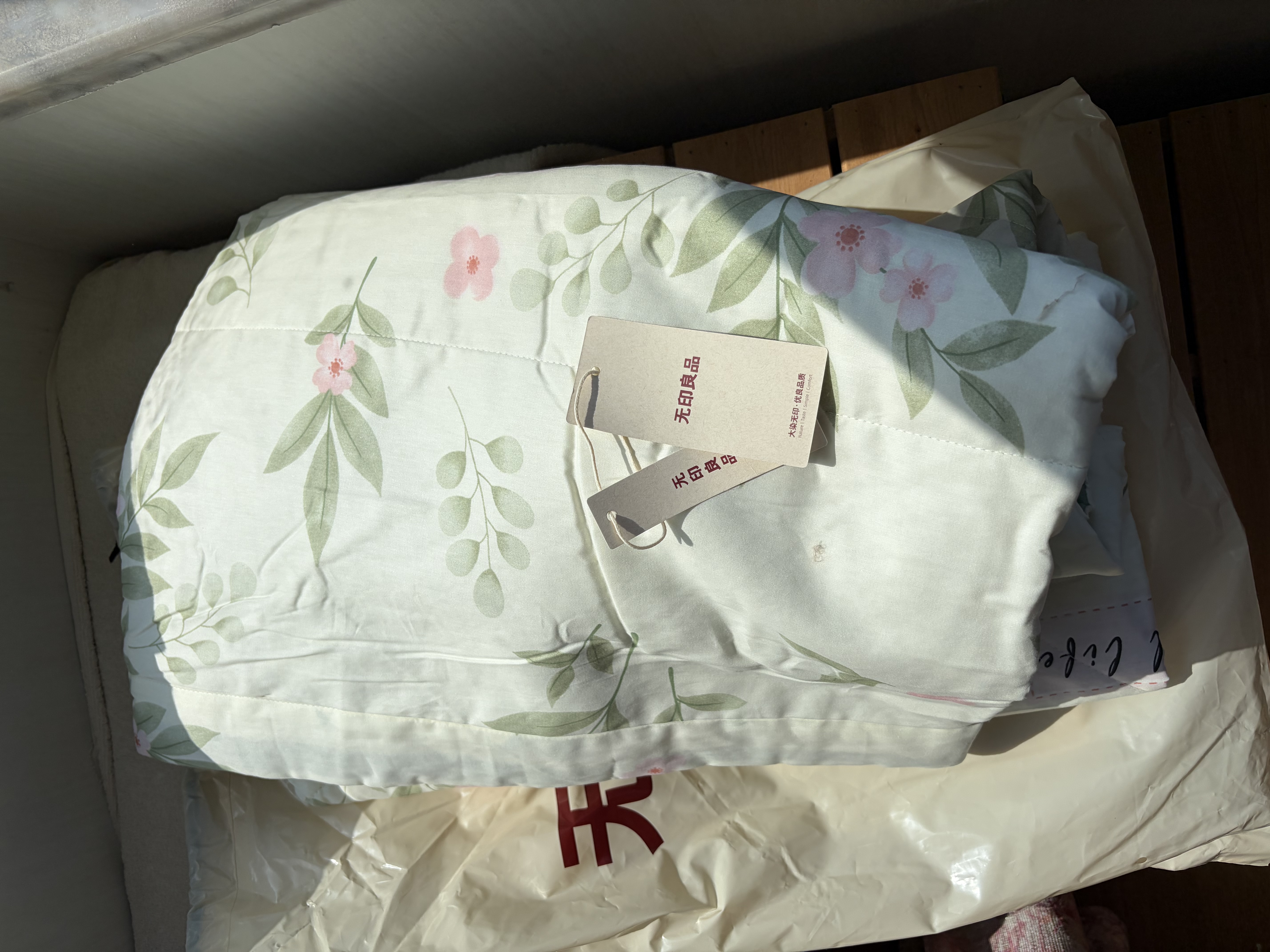 无印良品【里外全棉】A类100%新疆棉花被子 纯棉空调被夏凉被芯200*230cm 实拍图