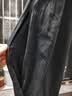 全棉时代25夏防晒裤女士针织液氨束脚裤直筒裤 深夜灰  M (160) 实拍图
