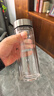 希诺双层玻璃杯男家用商务办公泡茶杯子过滤车载水杯XN-9302 345mL 实拍图