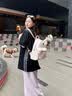喵小姐生日礼物送女友背包女新款韩版休闲甜美洋气可爱大容量学生双肩包 粉色-礼盒装【送花束+挂饰+贺卡】生日礼物送女友 实拍图