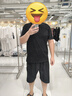 【京东直采】200g纯棉t恤男女短袖26新款纯棉打底衫内搭t恤 黑色（短袖） 2XL （140-155斤） 实拍图