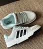 adidas ENTRAP美式校园风运动少年感复古篮球风板鞋男女阿迪达斯   白色/黑色/矾土棕   38 实拍图