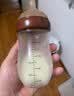 世喜奶瓶新生儿2-3个月防胀气玻璃婴儿仿母乳奶嘴240ml 实拍图