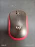 罗技（Logitech）M185鼠标 无线鼠标 办公鼠标 对称鼠标 黑色红边 带无线2.4G接收器 实拍图