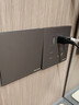 霍尼韦尔（Honeywell）开关插座面板哑光 五孔带双USB+Type-c 15W快充T3灰 实拍图