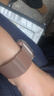 W&P新款适用苹果手表表带apple watch ultra3/2米兰尼斯金属不锈钢表带iwatch S11/10/9/8/7/SE3 粉42 实拍图