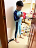 361°儿童连体泳衣男童防晒潜水服小中大童宝宝夏季长袖长裤游泳装 实拍图