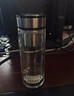 万象（WANXIANG）双层玻璃杯V49RL商务办公钛银色礼盒装带滤网泡茶杯情侣便携水杯 实拍图