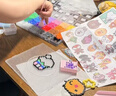 冠巢拼豆豆手工diy套装48色儿童玩具女孩生日礼物男孩3d立体工具包 实拍图