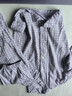 MUJI[自营限定款]女士无侧缝 双层纱织睡衣 纯棉家居服 薰衣草色 L 实拍图