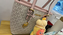 MICHAEL KORS迈克高仕MK Jet Set travel 女士迷你托特包菜篮子 香草白/浅粉色 640 超小号迷你 实拍图