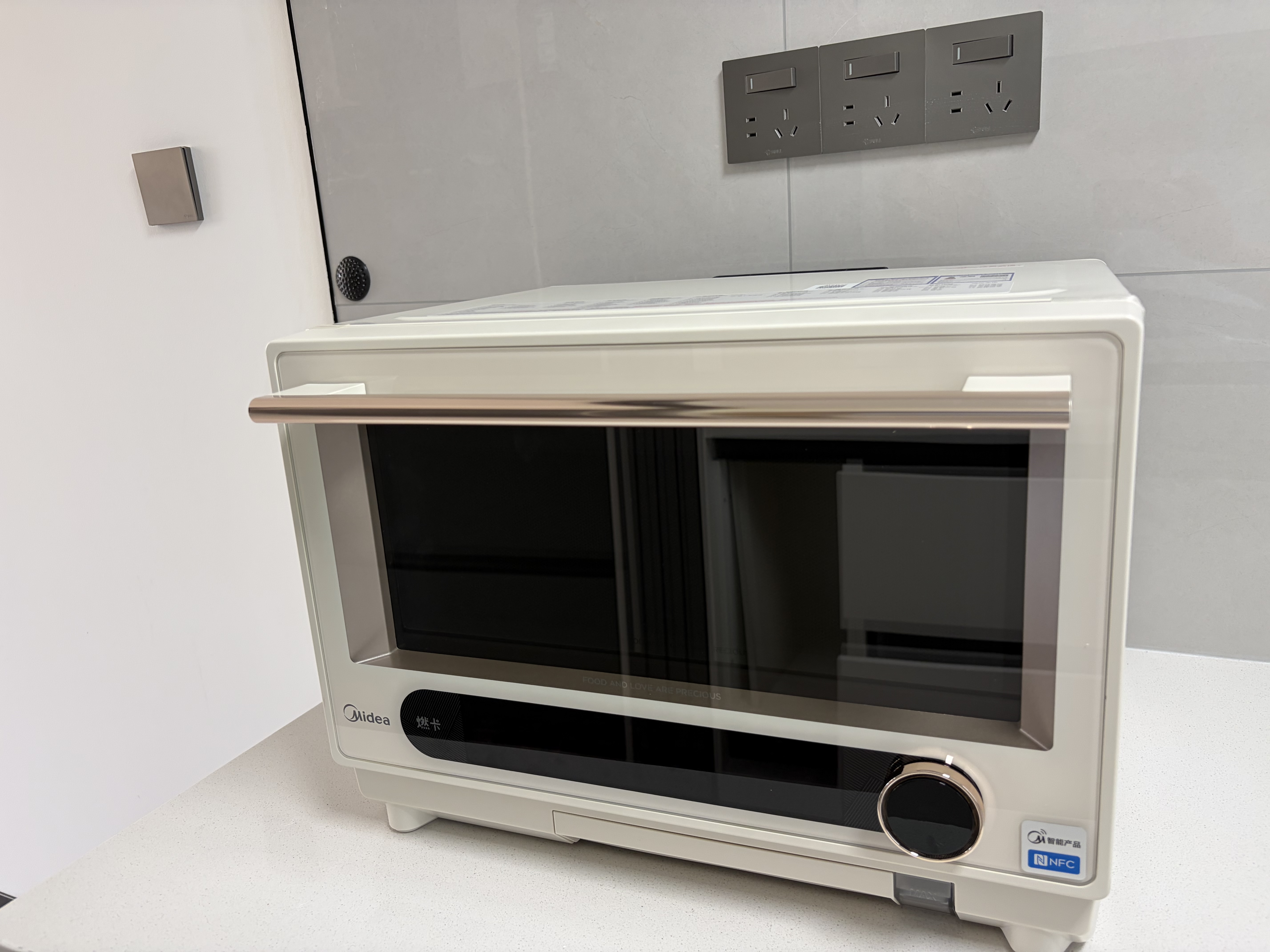 美的（Midea）寻味pro2.0微蒸烤炸炖一体机家用台嵌入式平板微波炉空气炸蒸烤箱陶瓷内胆G3E Pro(支持鸿蒙智联) 实拍图