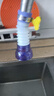 乐之馨厨房水龙头防溅头延伸器防溅水神器万能接头起泡器过滤出水嘴加长 防溅过滤-兰紫色防溅头 -两个装 水龙头通用 实拍图