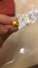 金小貅黄金转运珠女足金999福袋吊坠3D硬金钱袋路路通送女友礼物宝宝金 0.5g,福袋转运珠 实拍图