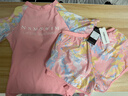 丹尼阳光（DANISUNY）泳衣女泡温泉保守分体遮肚显瘦两件套新款高级感沙滩度假学生泳装 粉色 M (建议80-100斤) 实拍图