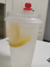 美丽雅奶茶杯一次性咖啡杯带盖500ml*40套珍珠饮料塑料杯加厚果汁杯子 实拍图