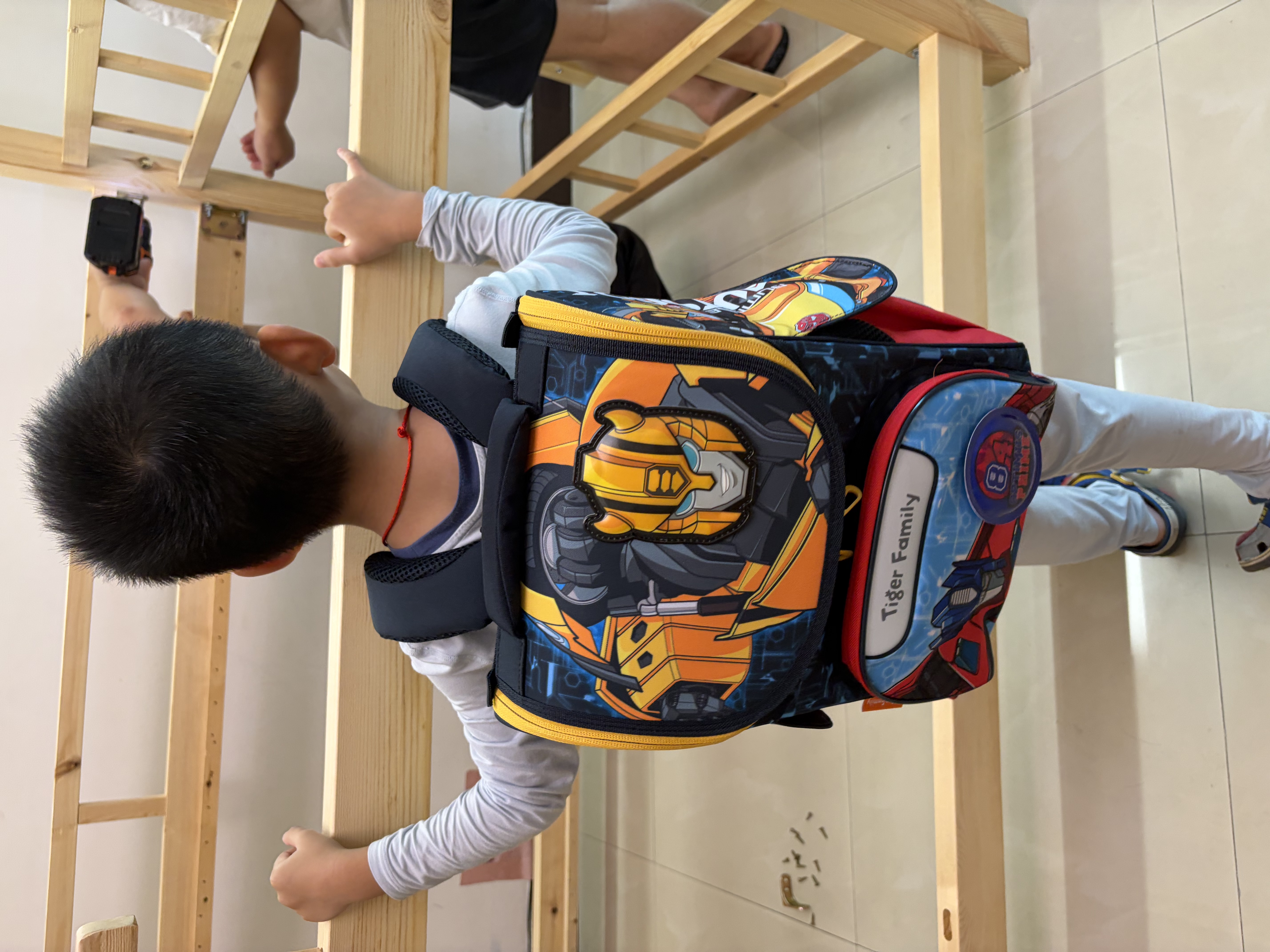 TigerFamily虎米家小学生笔袋 方形笔袋  - 吉祥物 (蓝色) 实拍图