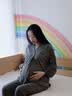 雅特茂竹纤维丨月子服孕妇天竹睡衣产后哺乳产前产后薄款家居套装 炭笔灰+发带丨舒梦天竹棉 柔软更透气 1713 L 实拍图