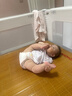 丸丫K2婴儿床围栏宝宝防摔床护栏床边挡板免打钉三面简灰1.8+2+2+床单 实拍图