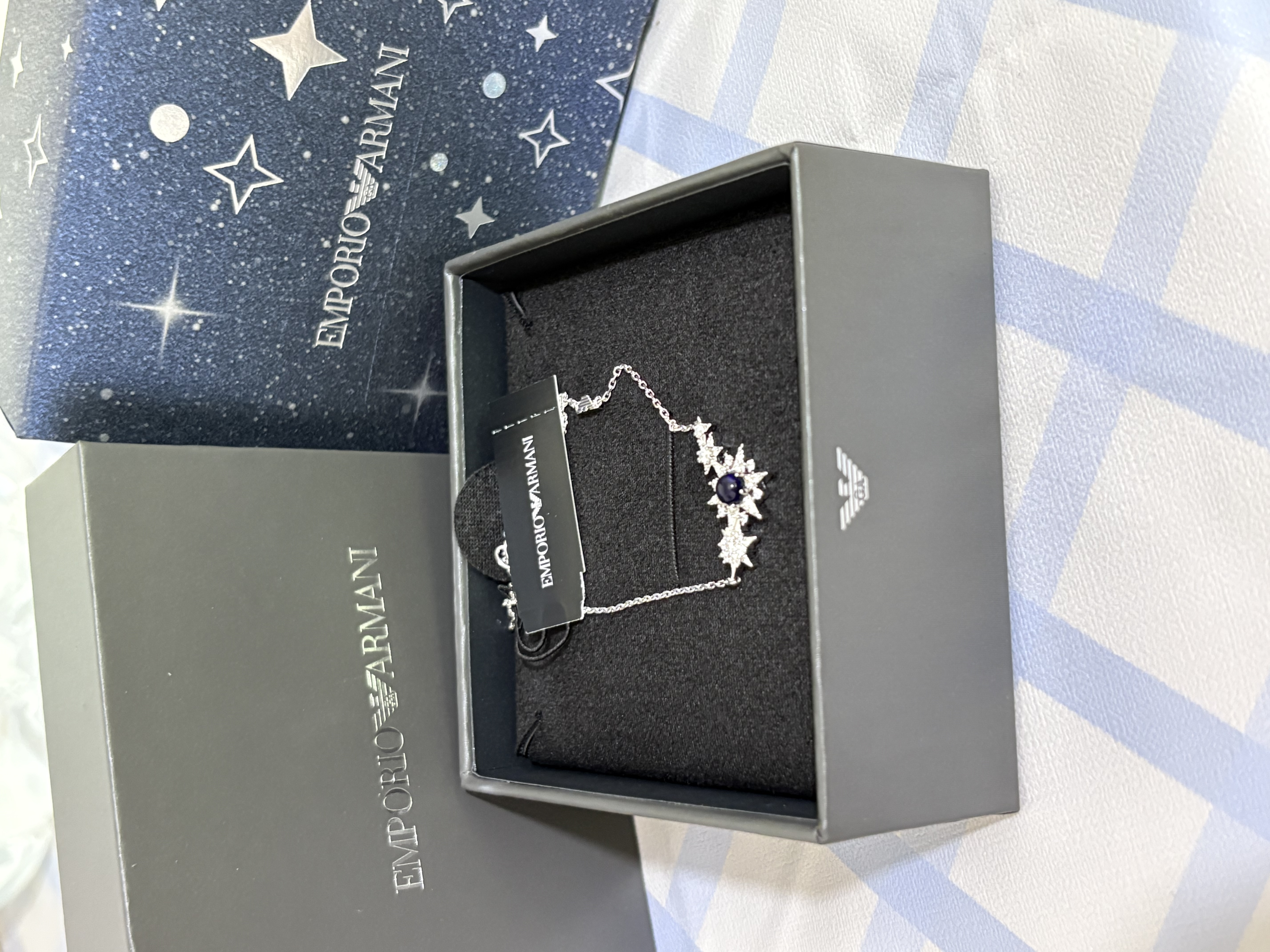 EMPORIO ARMANI阿玛尼女士项链星辰银项链女生日礼物送女友EG3600040 实拍图