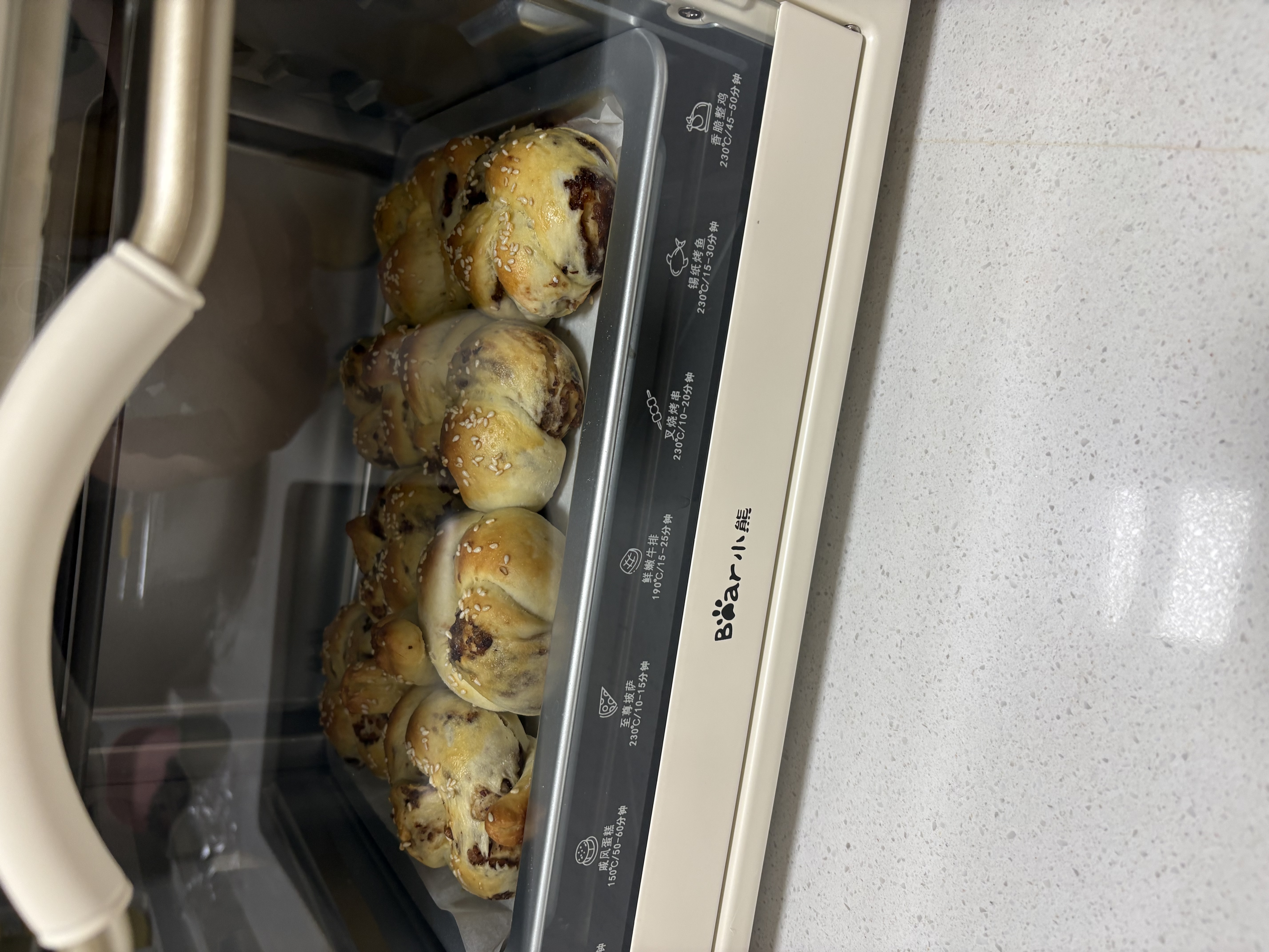 小熊（Bear）电烤箱 20L家用大容量多功能 上下独立控温 机械操控 多层烤位 烘焙易操作DKX-J20D1 实拍图