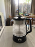 金灶（KAMJOVE）煮茶器 喷淋式煮茶玻璃养生花茶壶 电热水壶煮茶壶1L蒸茶器A-57 石墨黑 1L 实拍图