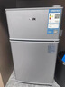 奥克斯小冰箱家用小型迷你冷藏冷冻两用出租房宿舍用节能省电寝室办公室电冰箱 【节能省电】176银色【高效保鲜 铜管速冷】56L 实拍图