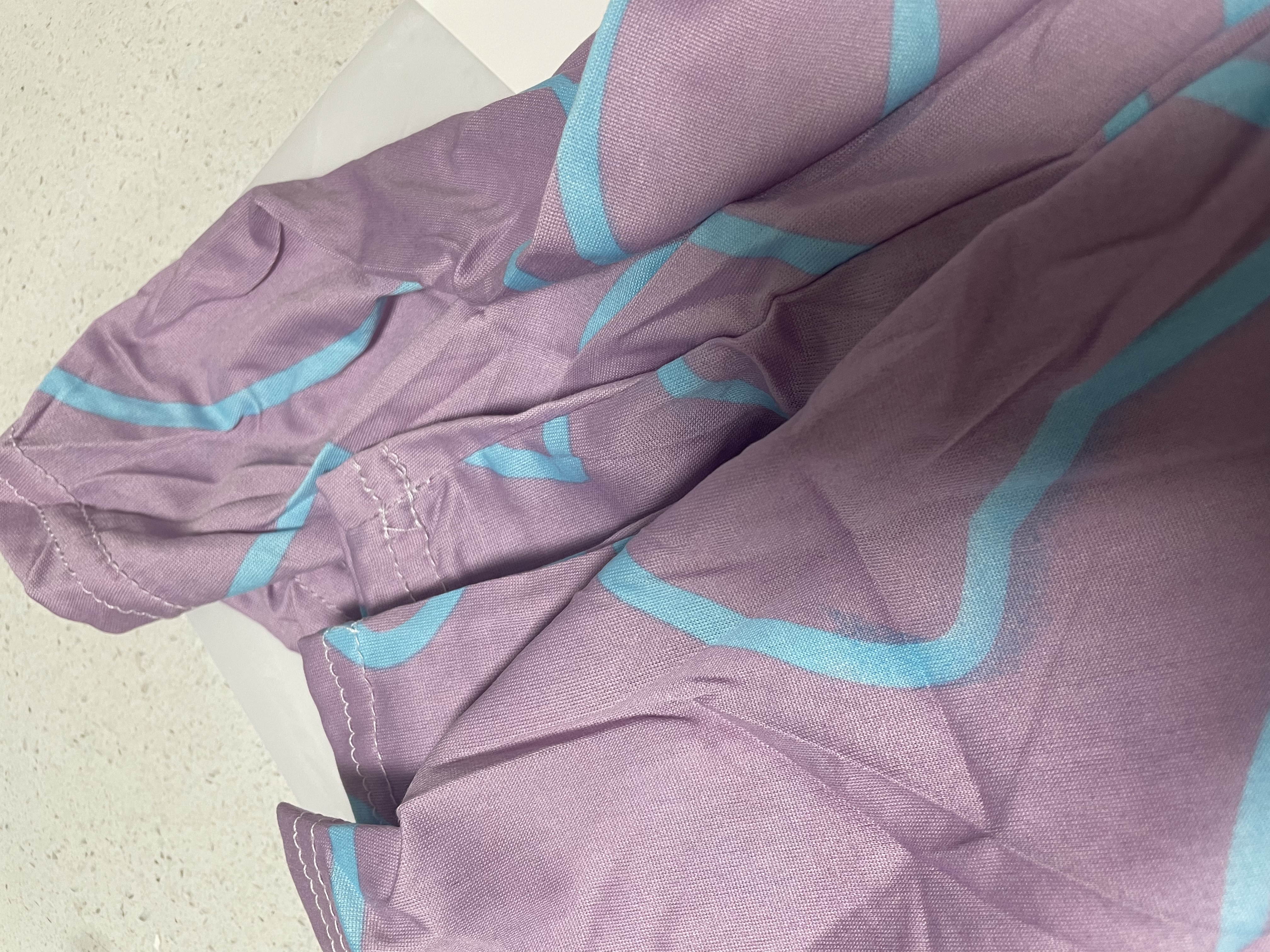 带胸垫睡衣女士夏季可外穿简约优质短袖七分裤女棉感家居服套装 紫兔【七分套装】 XL【推荐110-140斤穿】 实拍图