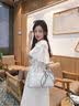 皮尔卡丹（pierre cardin）2026新款气质手提斜挎包波士顿女包送女友妈妈好礼 浅蓝色 实拍图