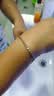 中国黄金（CHINA GOLD）S925银凤尾手链女款轻奢小众手串饰品七夕情人节礼物送女友老婆 【今/次日达】凤尾手链 实拍图