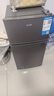 奥克斯小冰箱家用小型迷你冷藏冷冻两用出租房宿舍用节能省电寝室办公室电冰箱 【净化去味】146灰色【高效保鲜 铜管速冷】30L 实拍图